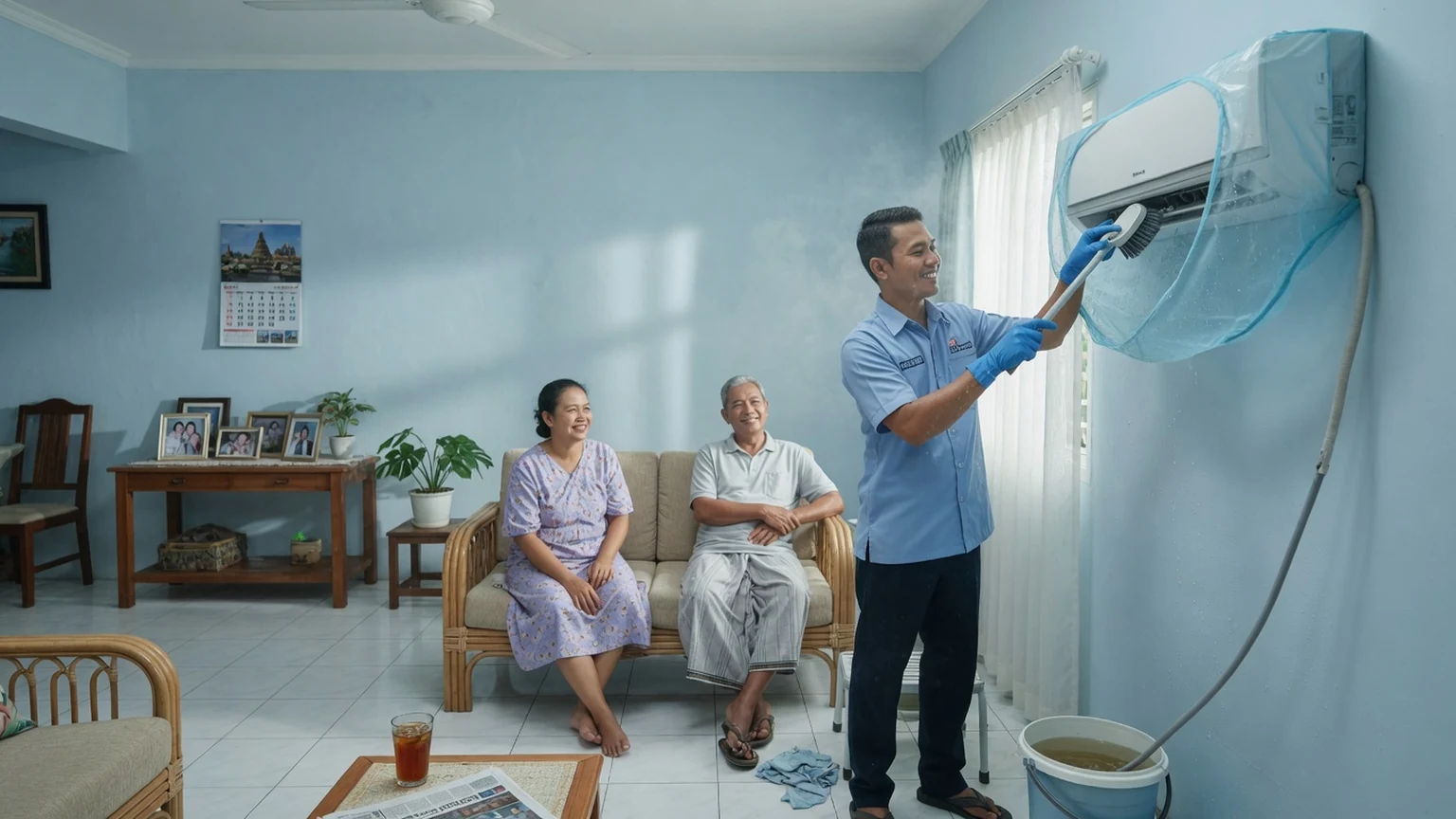 Cuci AC rumah & kamar